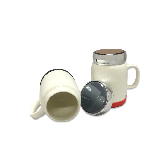 TJ_DRINKING_SOLUTIONS TJFG-385 400ml Porcelain Mug with Silver Lid and Silicon Base – GF